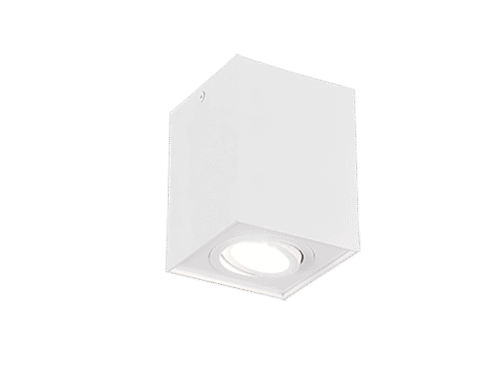 Plafondlamp Firne mat wit, draaibaar GU10-spot, set van 3, compact en modern
