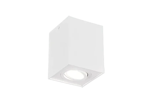 Plafondlamp Firne mat wit, draaibaar GU10-spot, set van 3, compact en modern