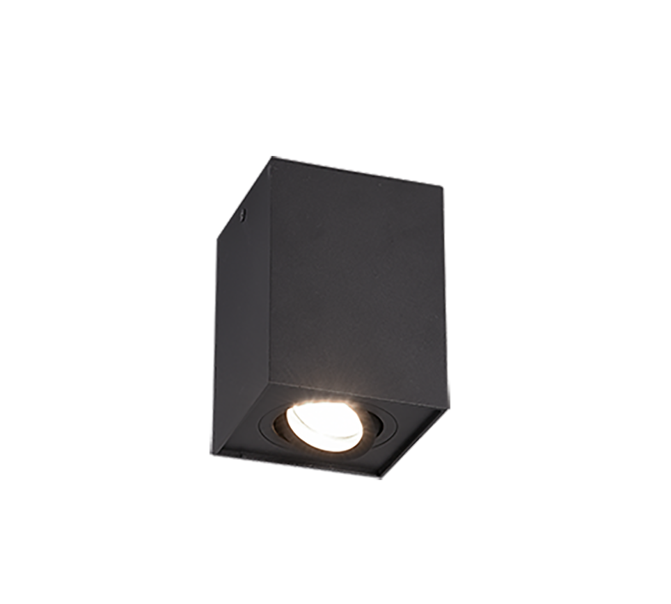 Plafondlamp Pridesta Mat Zwart - Set van 3