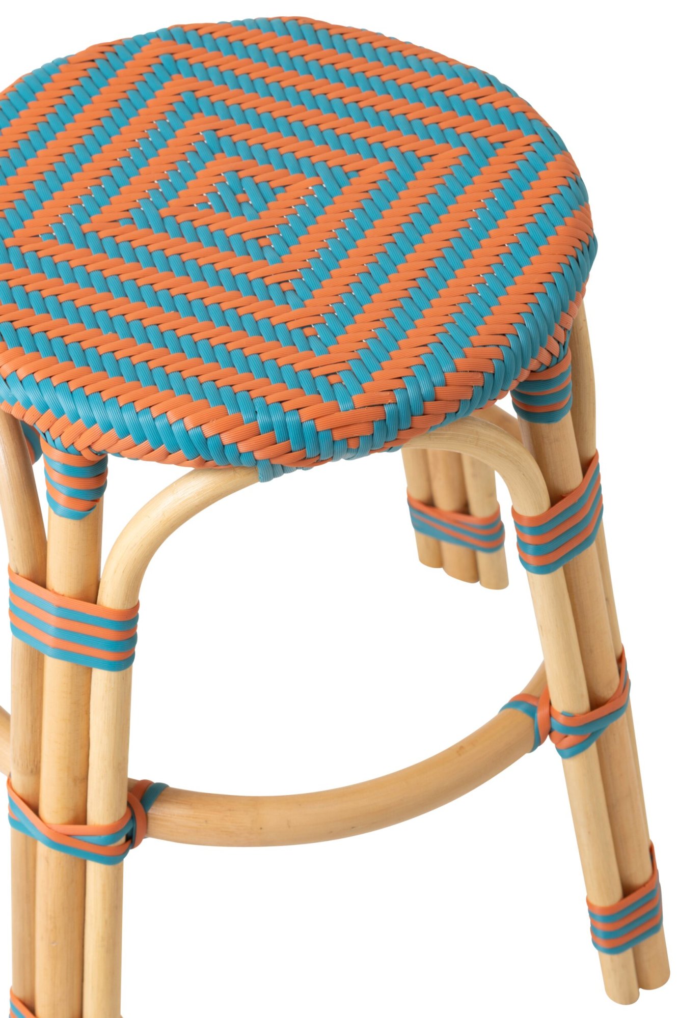 Kruk Traltik Rotan Oranje - Afbeelding 2