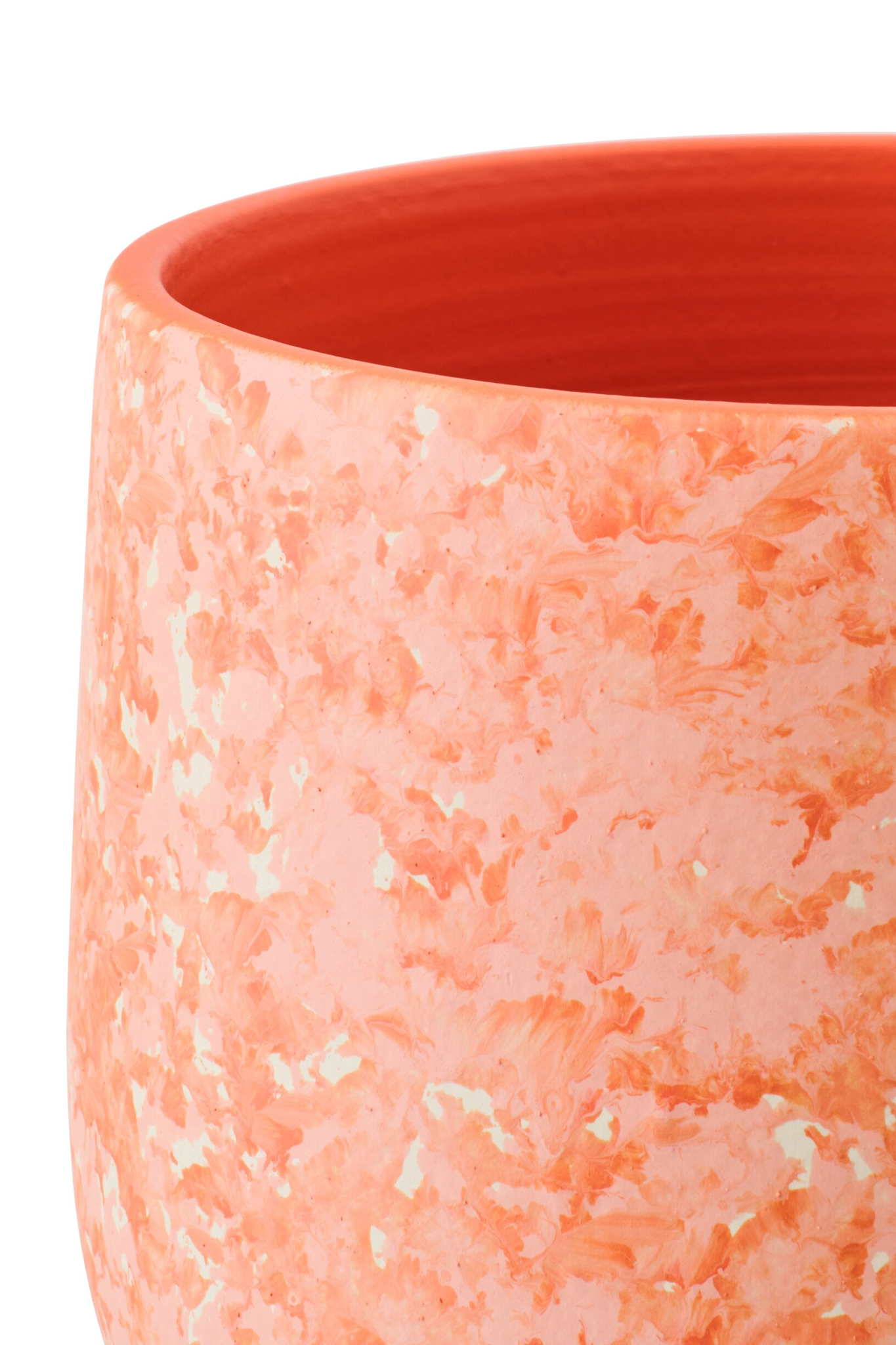 Bloempot Zeisero Keramiek Oranje H20 cm