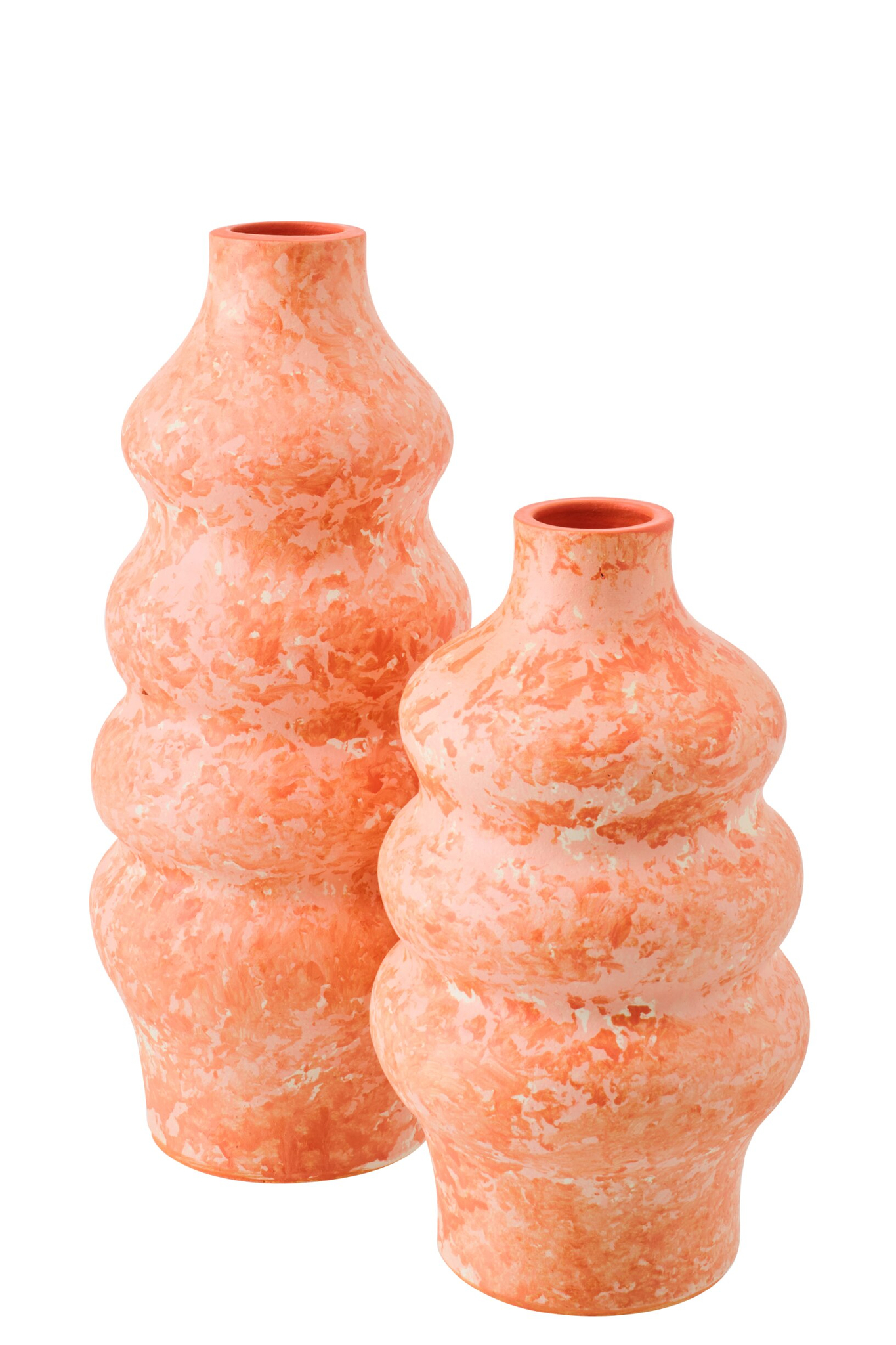 Vaas Stusar Keramiek Oranje H40 cm - Afbeelding 2