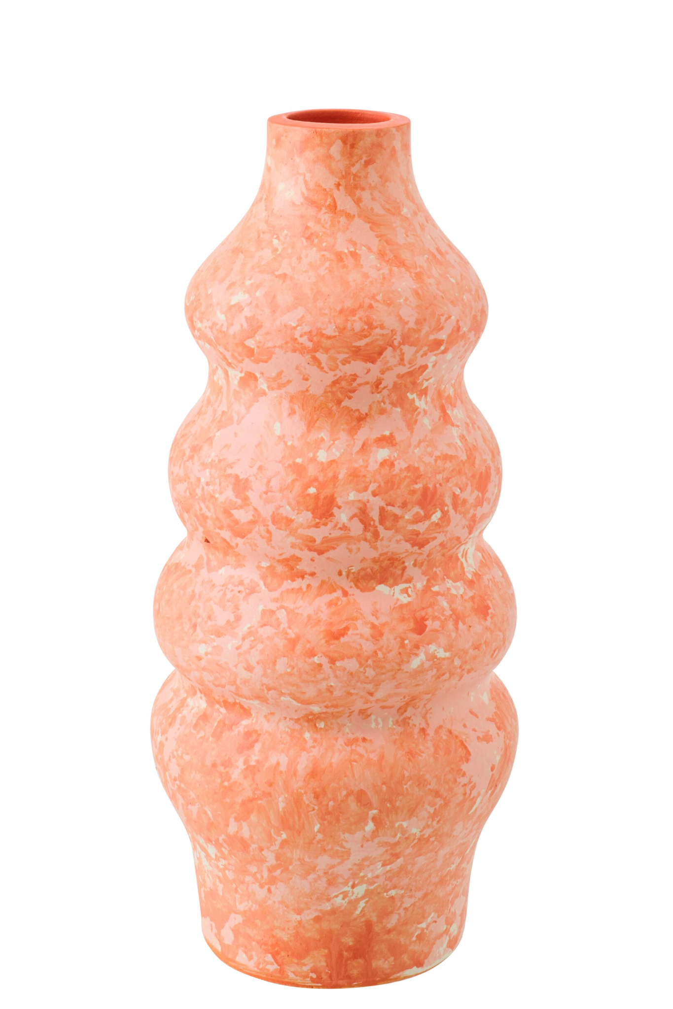 Vaas Stusar Keramiek Oranje H40 cm - Afbeelding 3