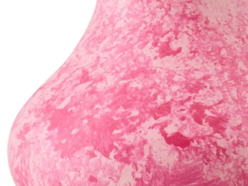 Vaas Preessa Keramiek Roze H40 cm met slanke vorm en marmerlook afwerking