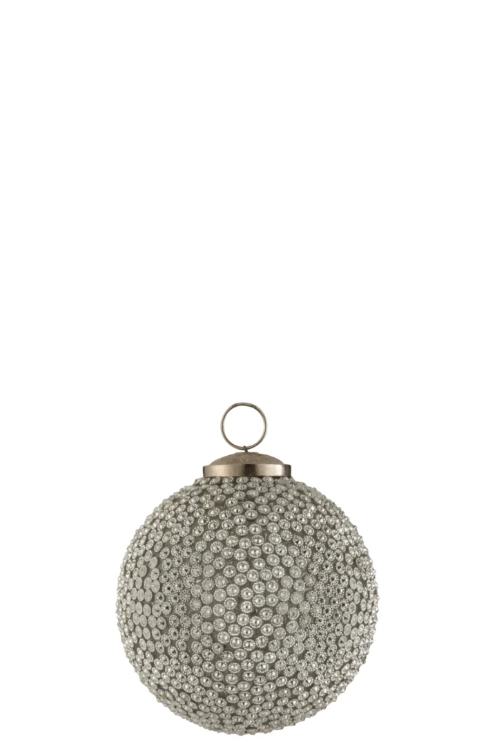 Kerstballen Joolti Glas Grijs - Afbeelding 2