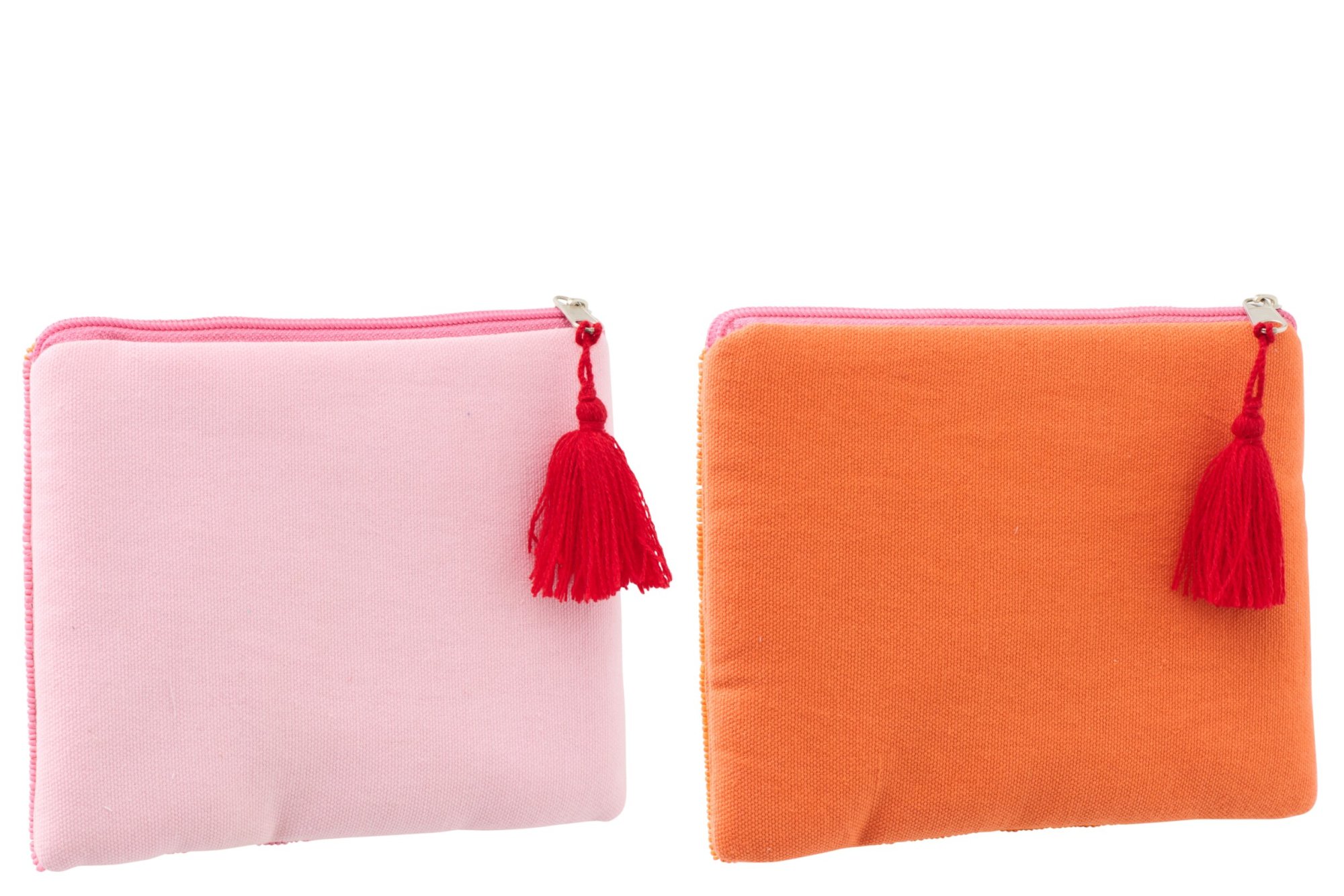 Decoratie Neinnea Kralen Roze - Set van 2