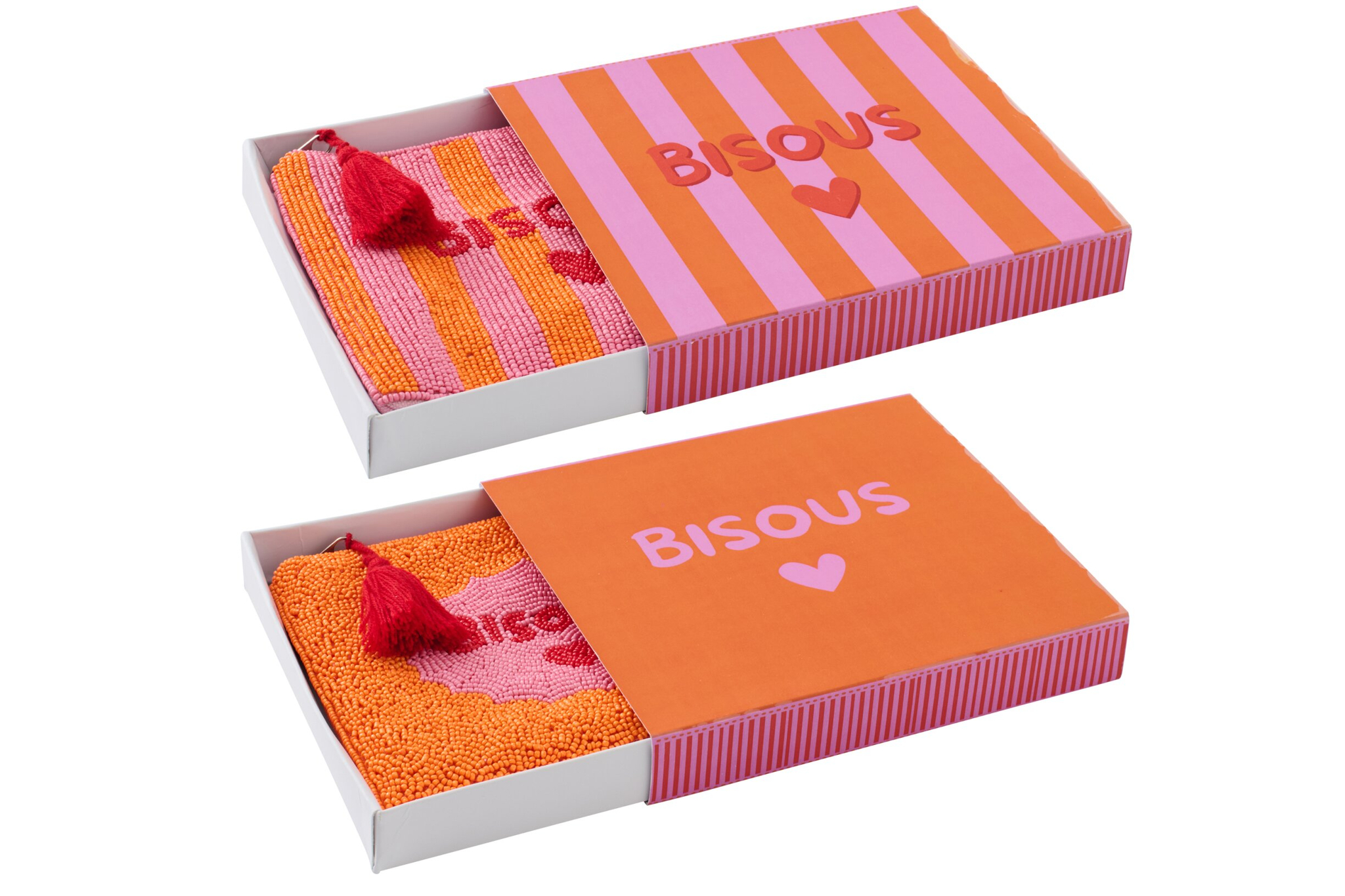 Decoratie Neinnea Kralen Roze - Set van 2 - Afbeelding 2