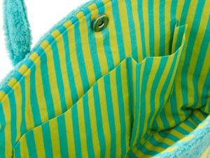 Tas Flaannond Katoen Blauw - Set van 2