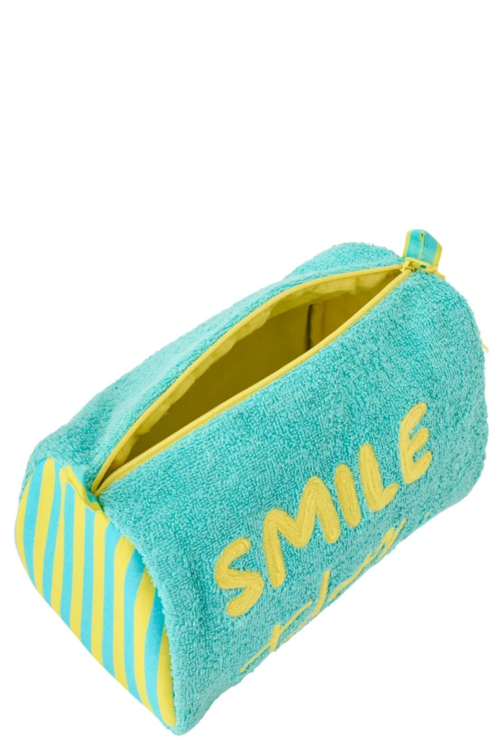 Tas Flaannond Katoen Blauw - Set van 2 - Afbeelding 2