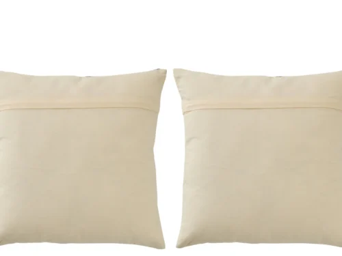 Kussen Tautella wit, set van 2 sierkussens 45 x 45 cm met volle vulling en rustige uitstraling