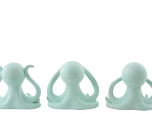 Beeld Niendir Polyresin Groen H16 cm - Set van 3