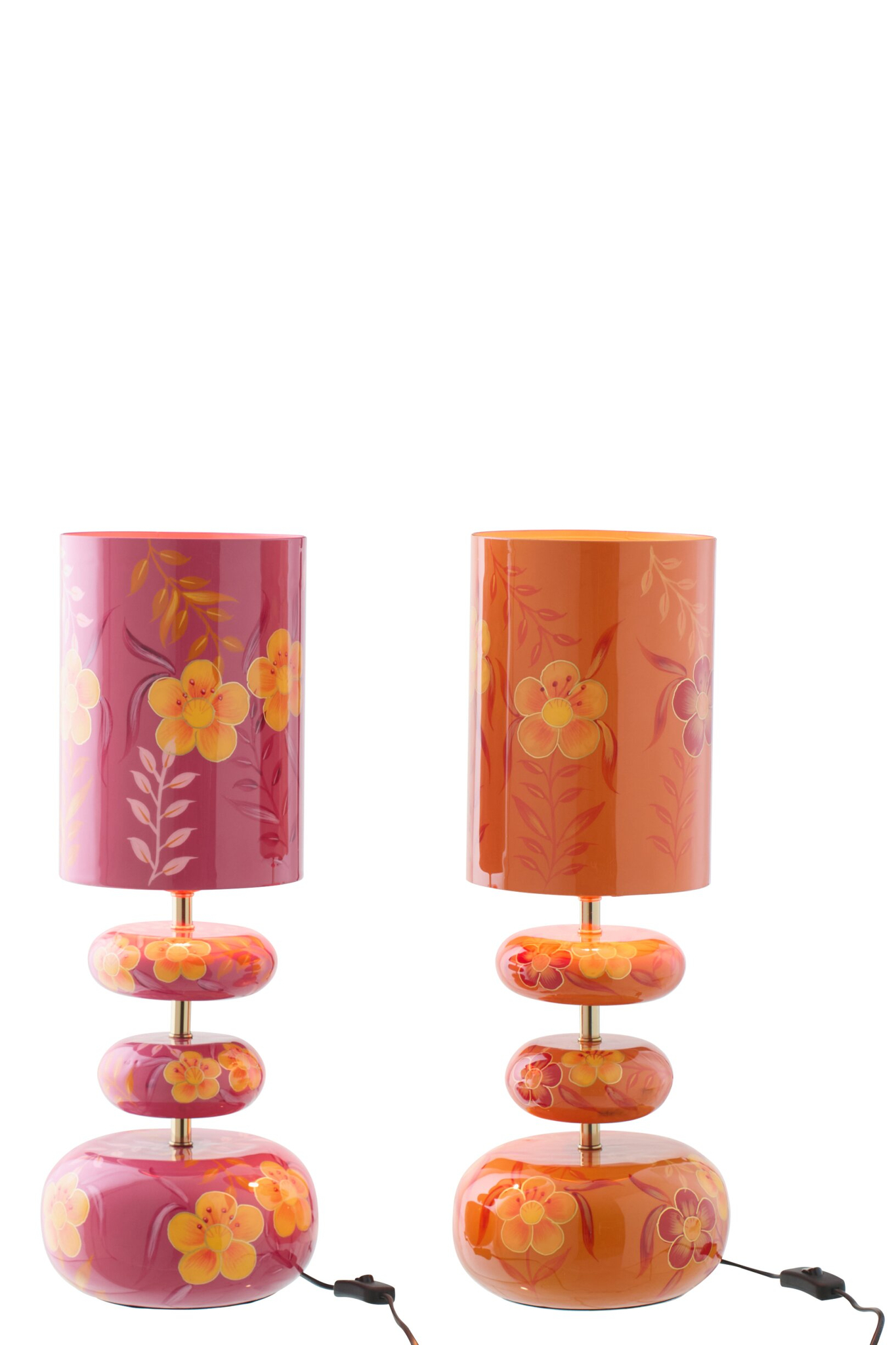Stekker Jauran Metaal Roze - Set van 2