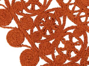Vloerkleed Skaunnane Oranje 80x80 cm