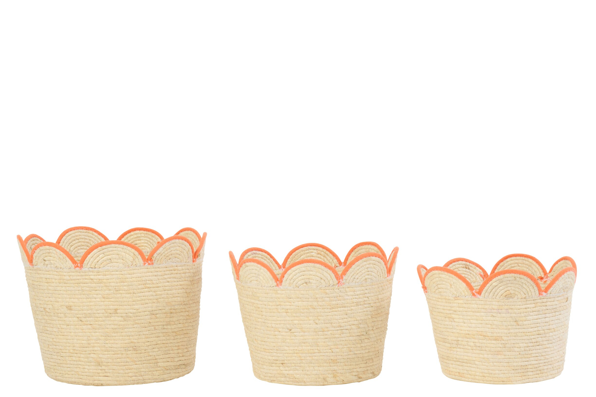 Mand Praaltis Maïsblad Naturel - Set van 3
