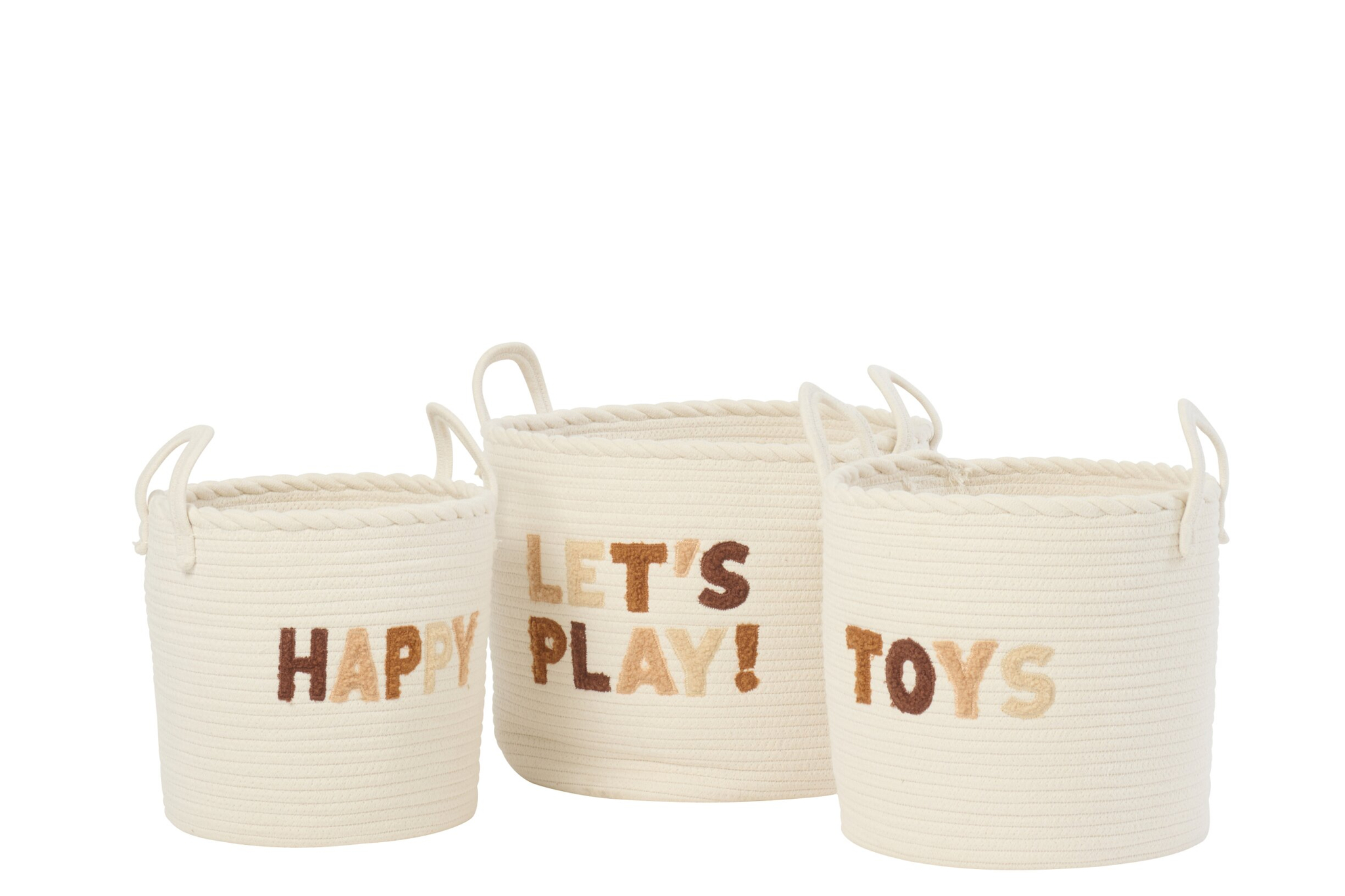 Woonaccessoire Tintund Katoen Bruin - Set van 3 - Afbeelding 4