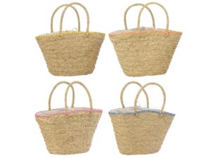 Tas Baarrum Zeegras Meerkleurig - Set van 4