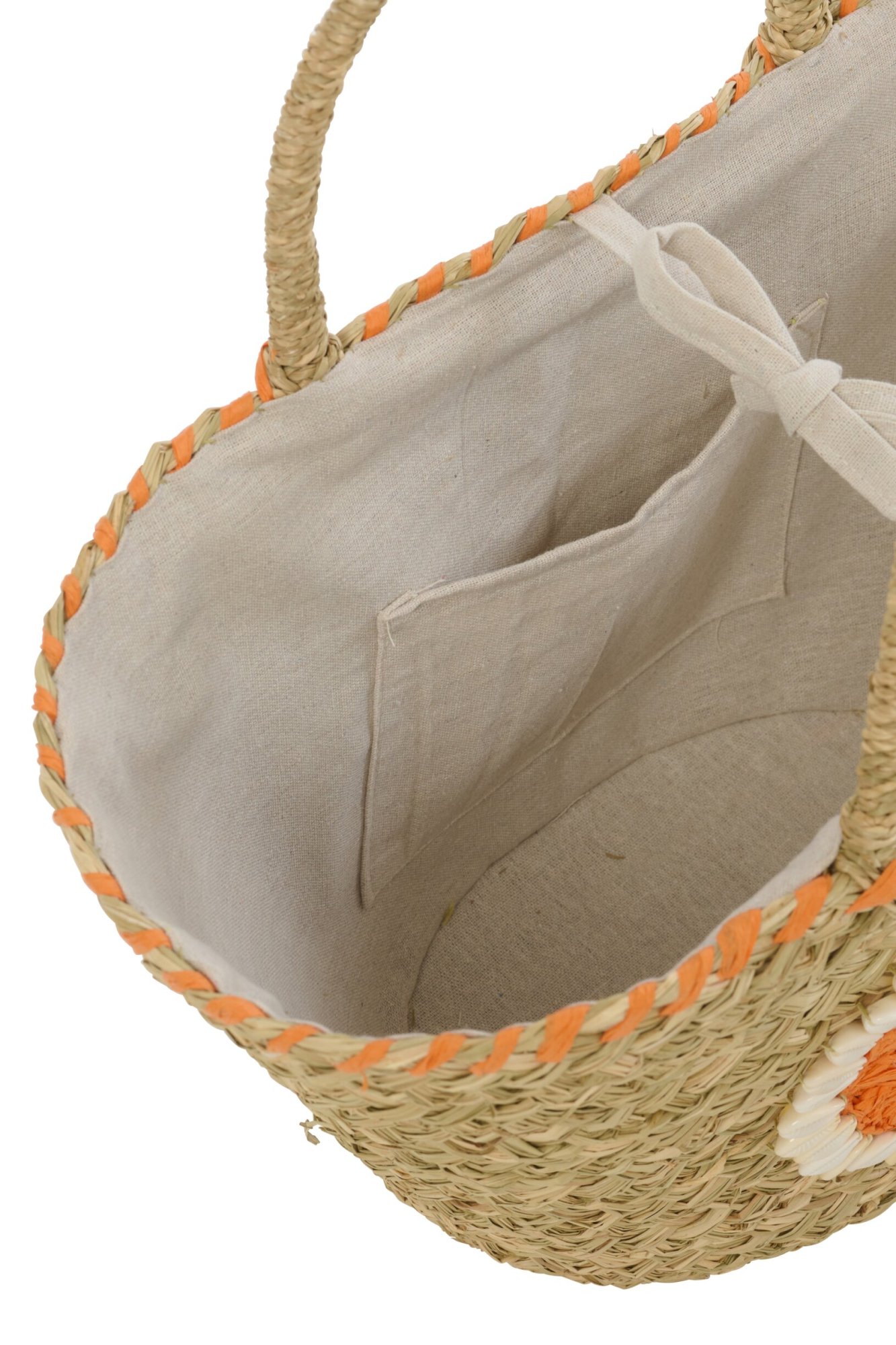 Tas Baarrum Zeegras Meerkleurig - Set van 4 - Afbeelding 3