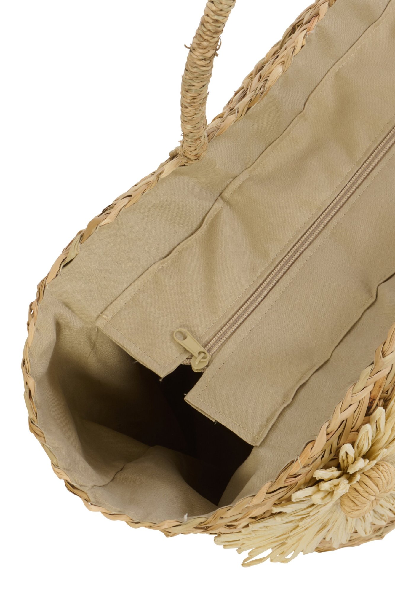 Kunstbloem Tirdura Zeegras Naturel - Set van 2 - Afbeelding 2