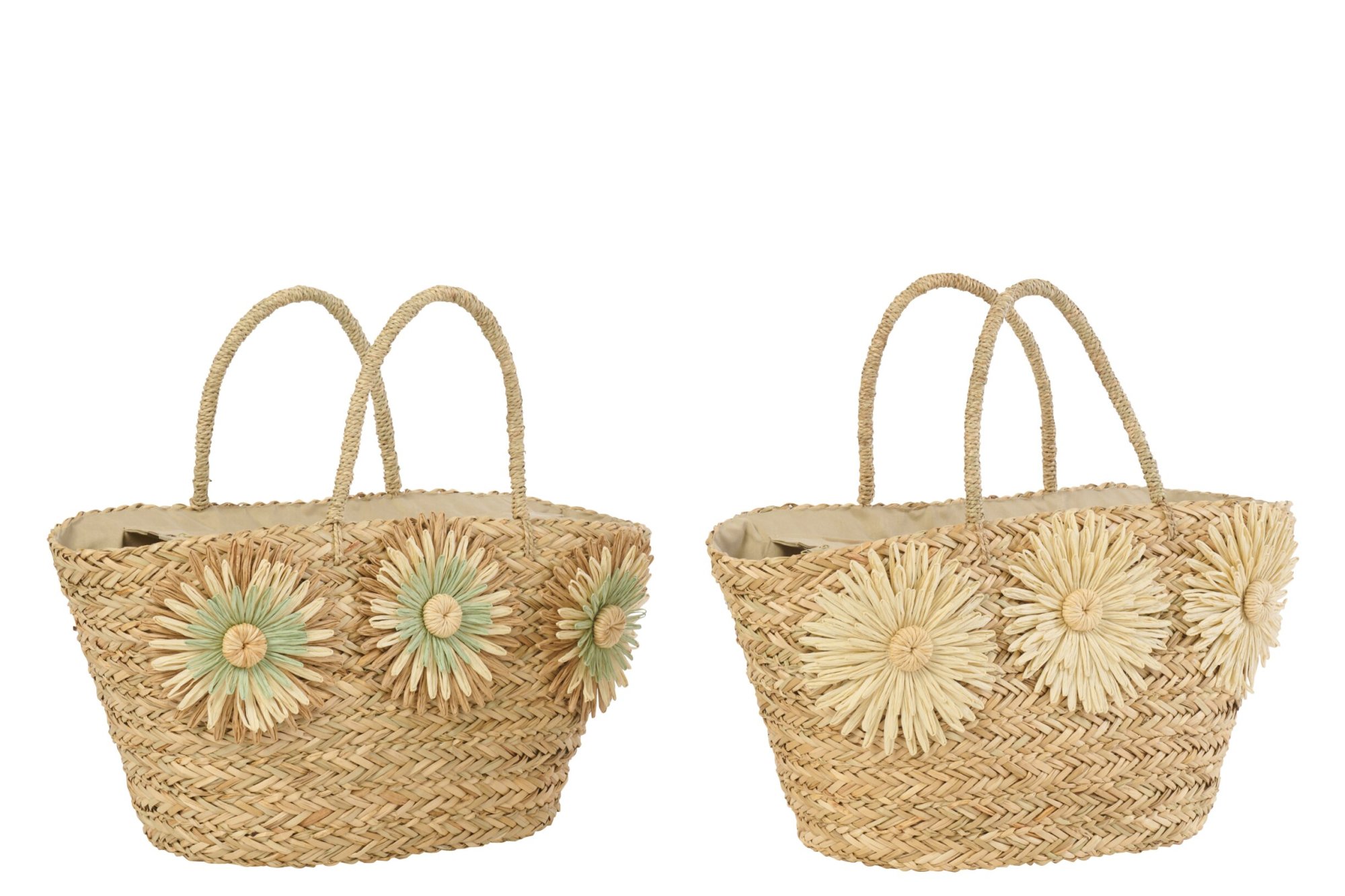 Kunstbloem Tirdura Zeegras Naturel - Set van 2 - Afbeelding 5