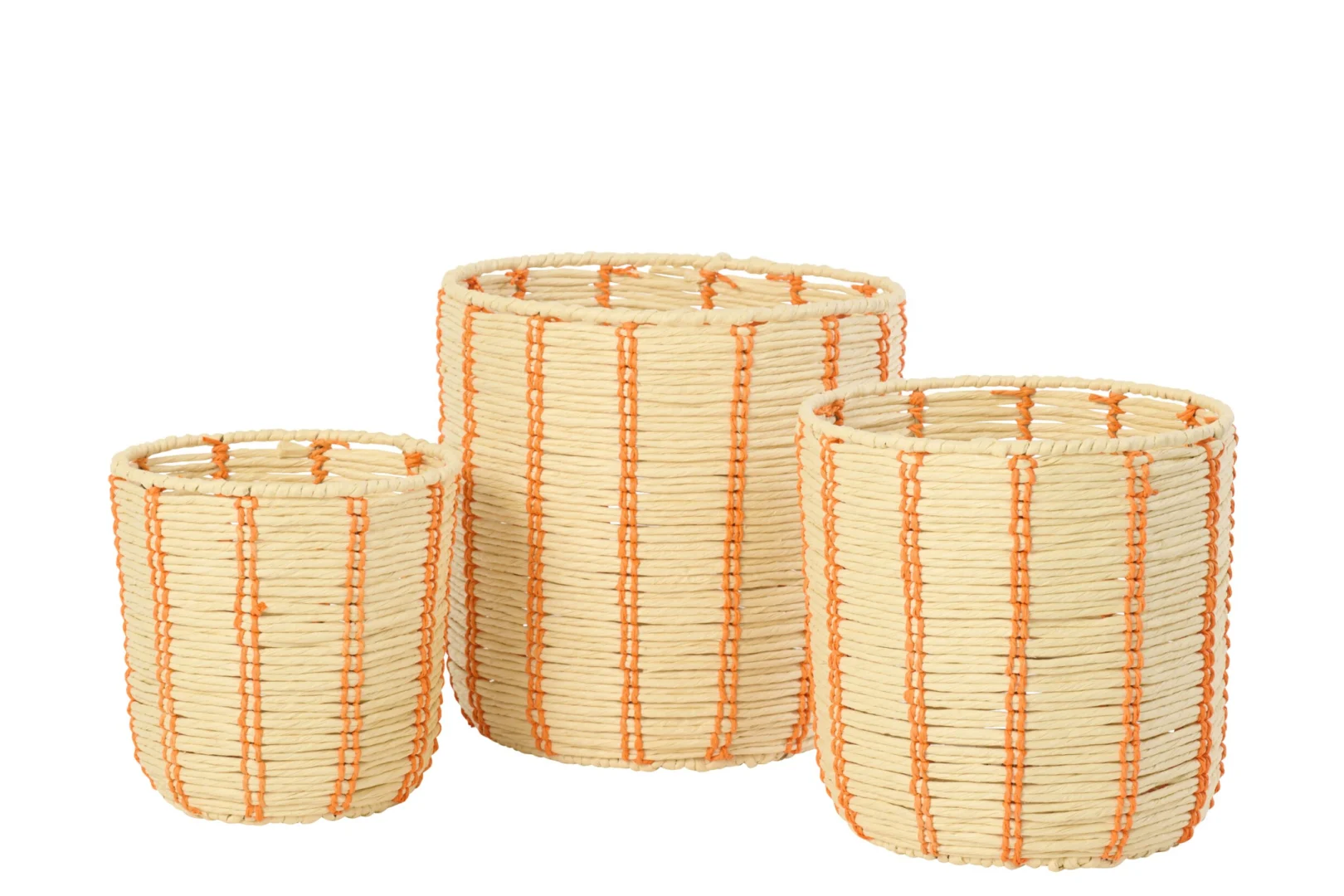 Mand Bimmar Papier Naturel - Set van 3 - Afbeelding 3