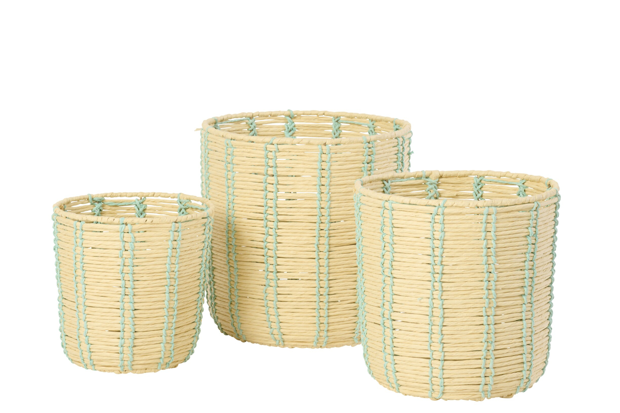 Mand Zookir Metaal Naturel - Set van 3 - Afbeelding 2