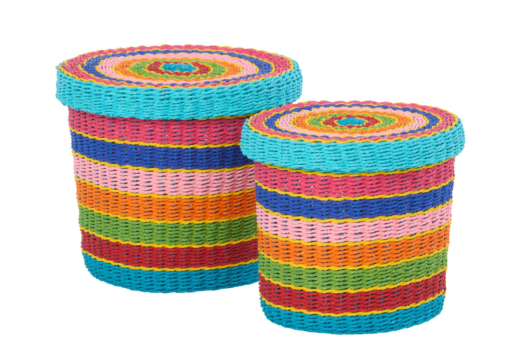 Mand Harora Papier Meerkleurig - Set van 2 - Afbeelding 3