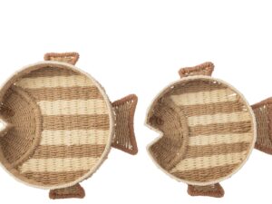 Dienblad Goldas Papier Naturel - Set van 2