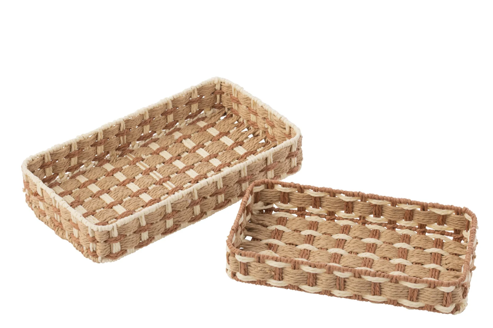 Dienblad Staarmine Papier Naturel - Set van 2 - Afbeelding 2