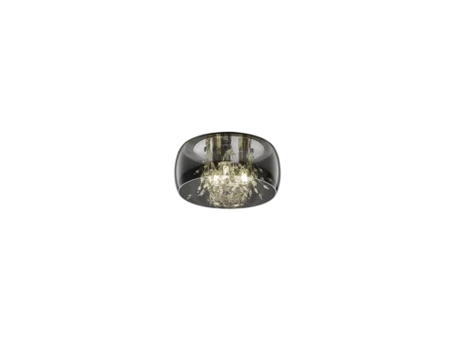 Plafondlamp Jooria Glas Ø34 cm in chroomkleurig glas met witte decoratie, moderne glans, set van 3