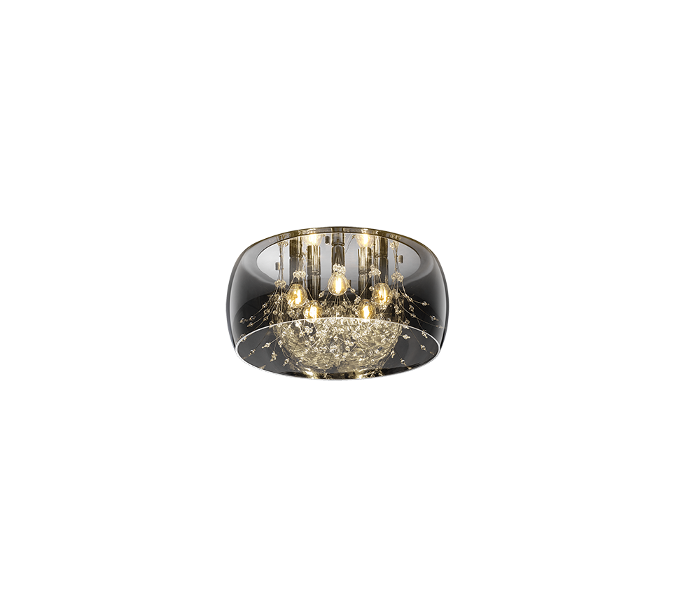 Plafondlamp Rorda Glas Ø50 cm - Set van 3