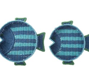 Dienblad Tienino Papier Blauw - Set van 2
