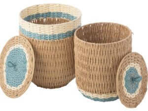 Mand Stauntone Papier Naturel - Set van 2