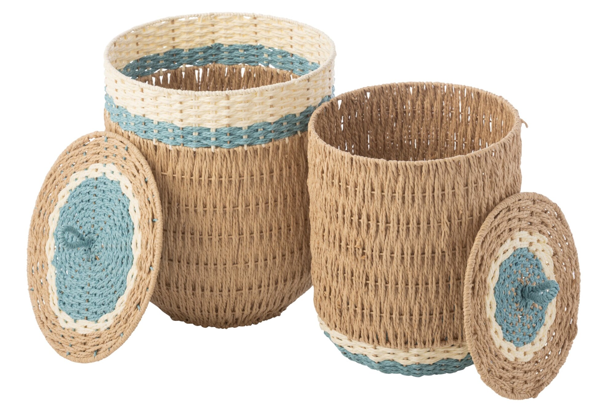 Mand Stauntone Papier Naturel - Set van 2