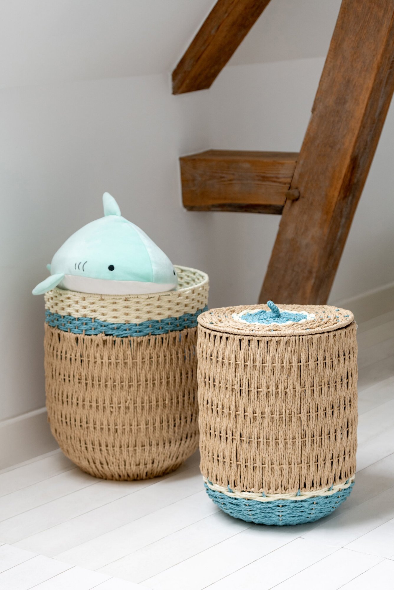 Mand Stauntone Papier Naturel - Set van 2 - Afbeelding 3
