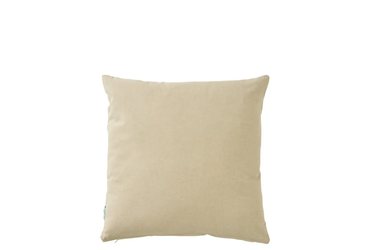 Kussen Sleivona meerkleurig katoen 45x45 cm met volle vulling, zacht en levendig sierkussen voor bank of bed