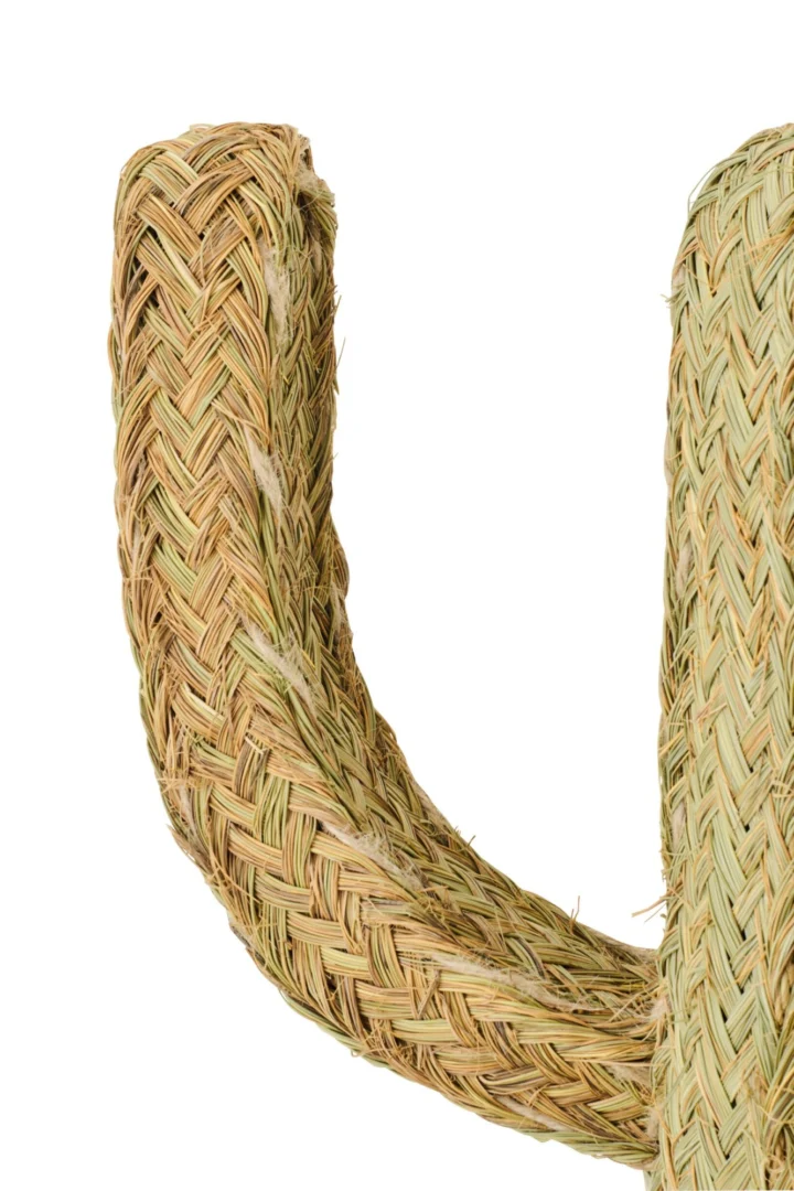 Kunstbloem Prauskone Gras Naturel met gevlochten textuur en slank, natuurlijk silhouet in naturel tinten