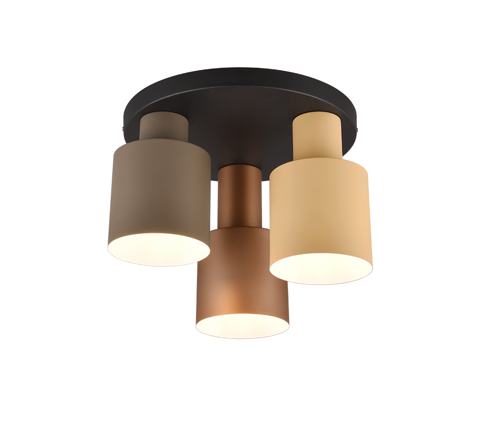 Plafondlamp Peerak Meerkleurig Ø30 cm - Set van 3