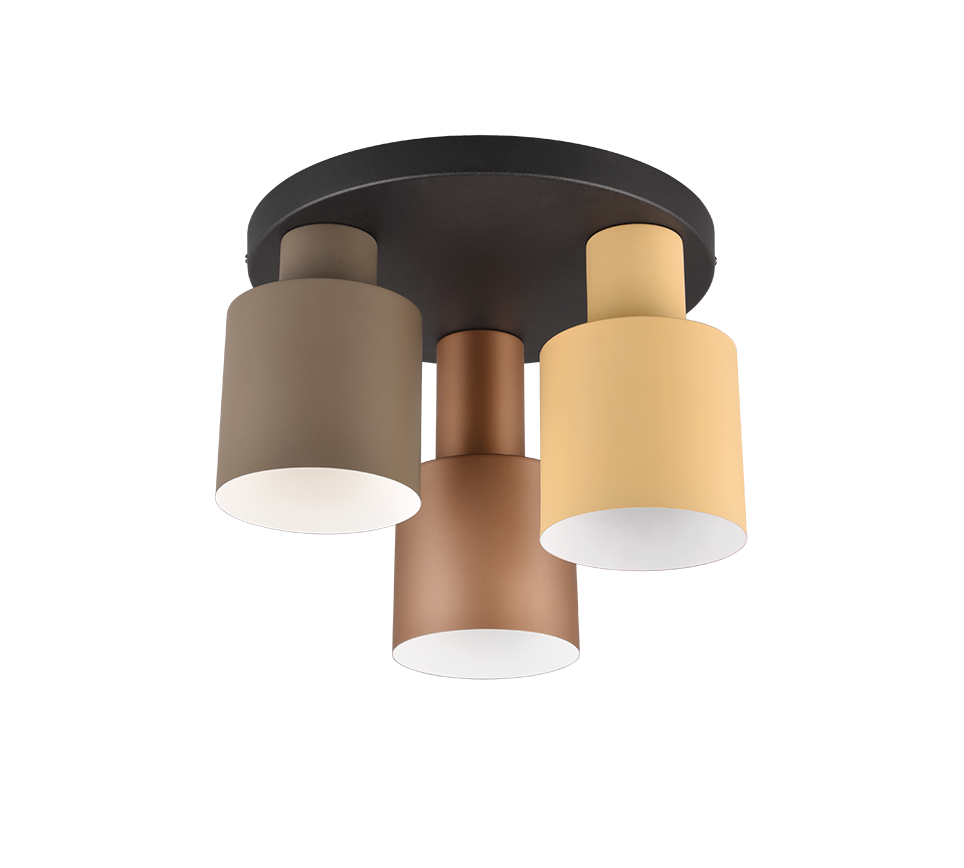 Plafondlamp Peerak Meerkleurig Ø30 cm - Set van 3 - Afbeelding 3