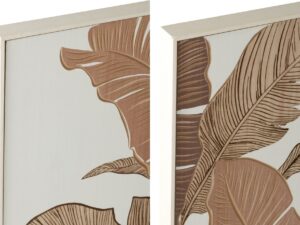 Wanddecoratie Keibe Bruin - Set van 2