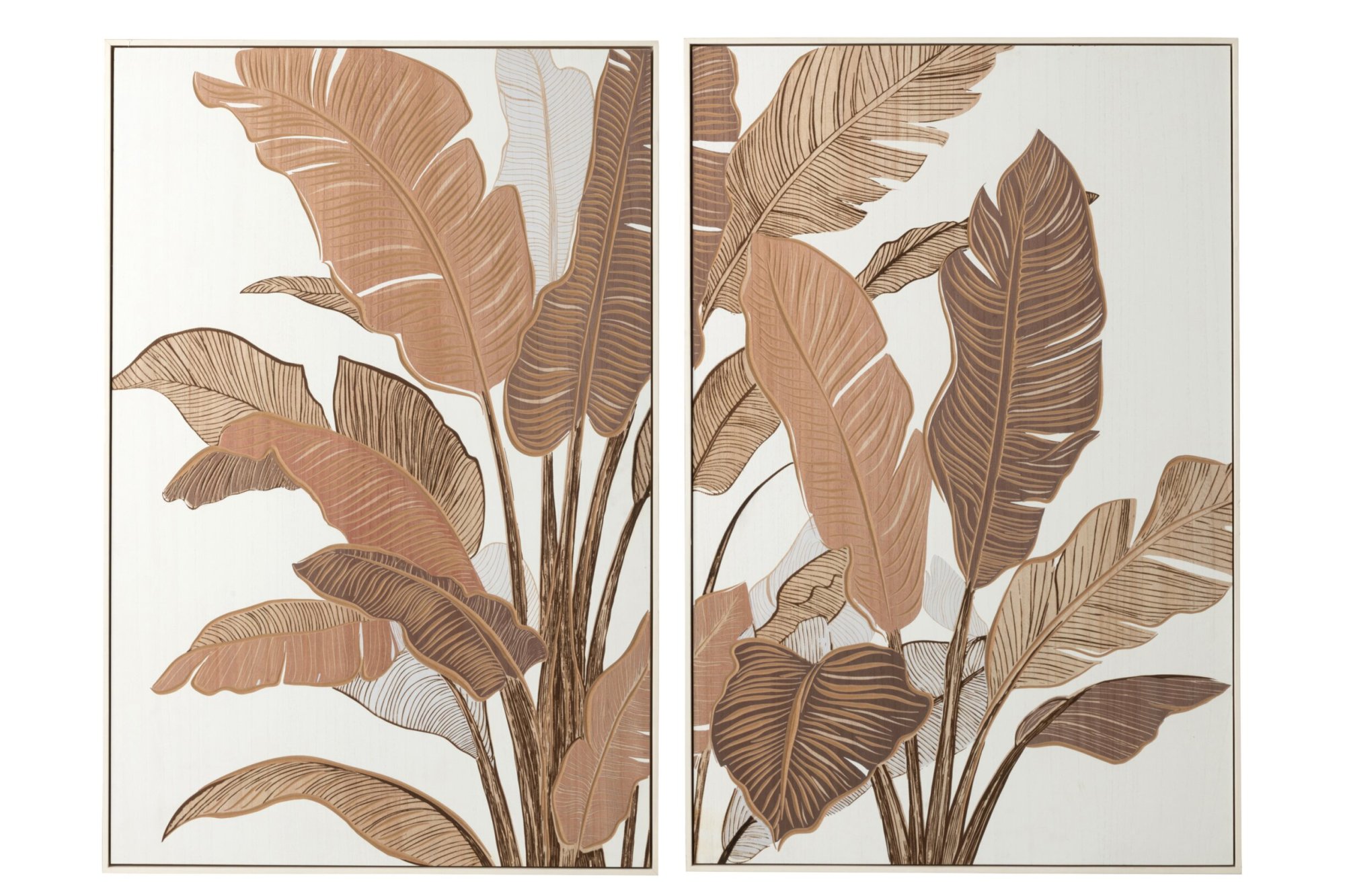 Wanddecoratie Keibe Bruin - Set van 2 - Afbeelding 3