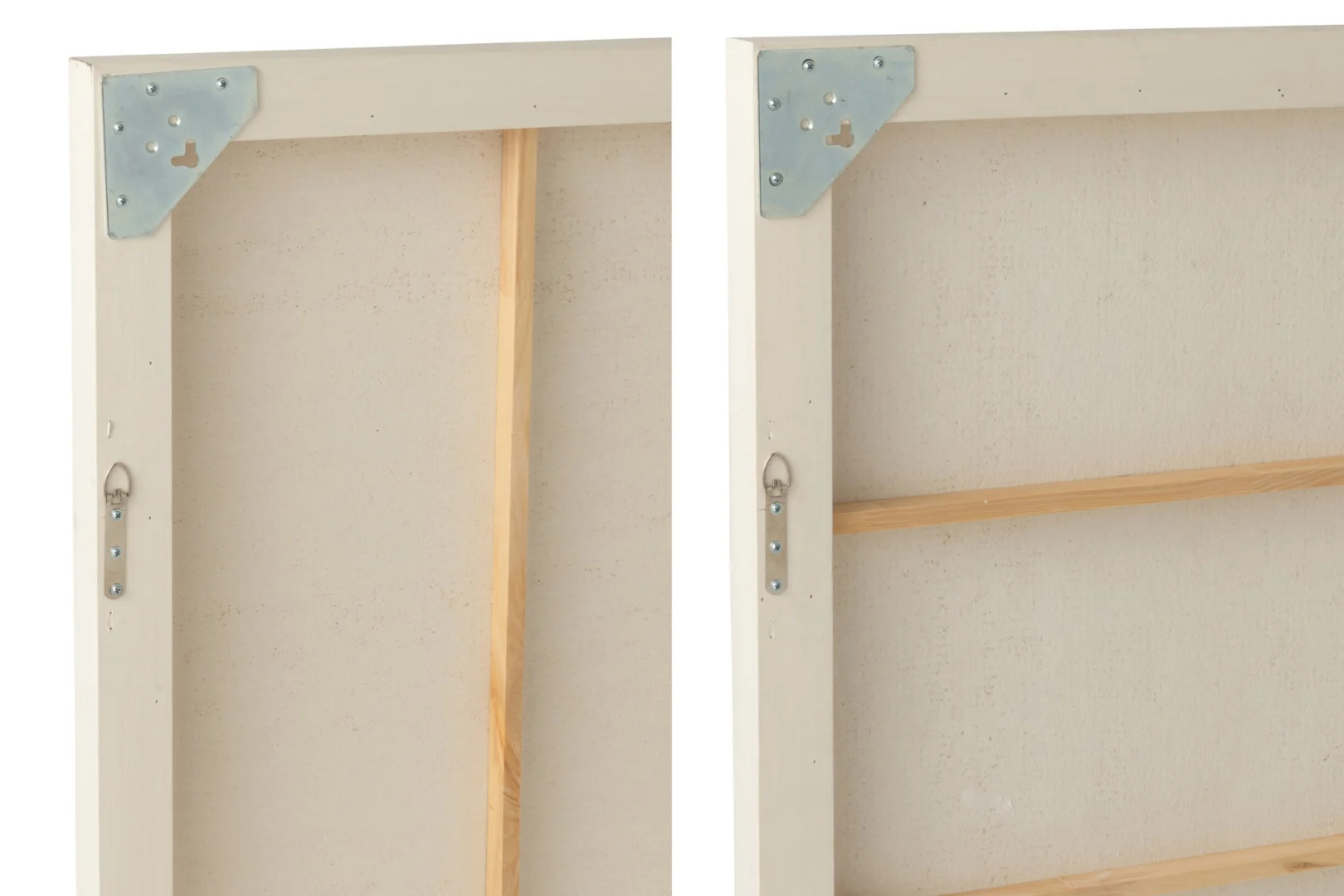 Woonaccessoire Poossas Hout Wit - Set van 2 - Afbeelding 2