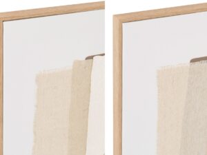 Schilderij Vaarnero Beige - Set van 2
