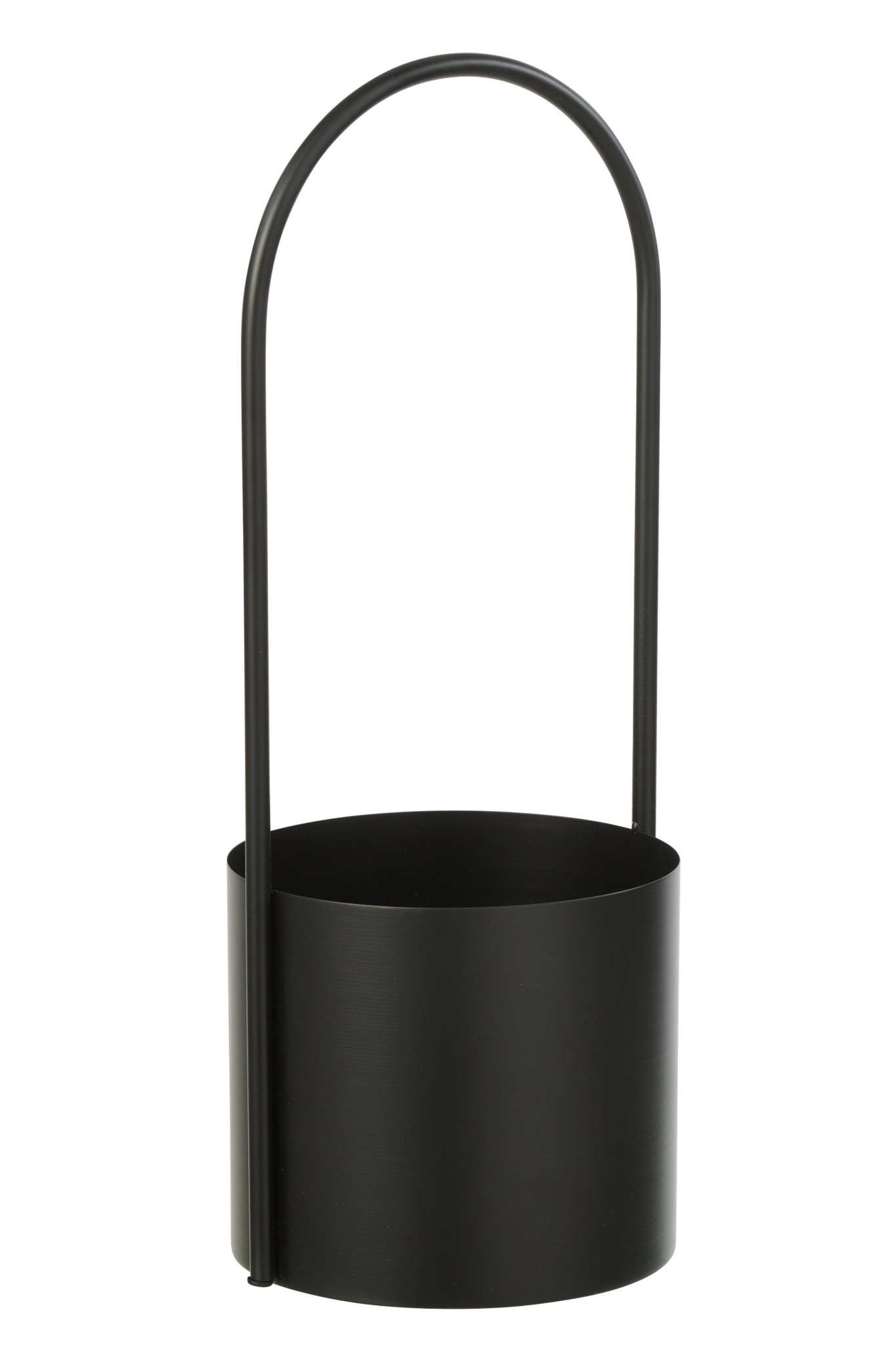 Bloempot Zeimal Metaal Zwart H48 cm - Afbeelding 2