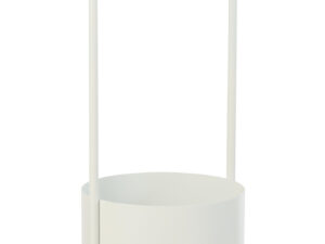 Bloempot Niemas Metaal Wit H48 cm