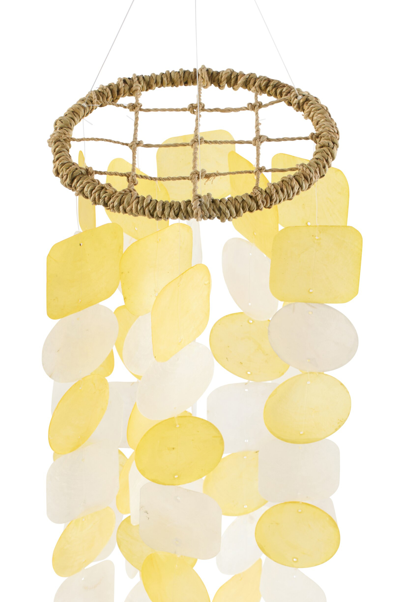 Decoratiehanger Nonsia Capiz Geel