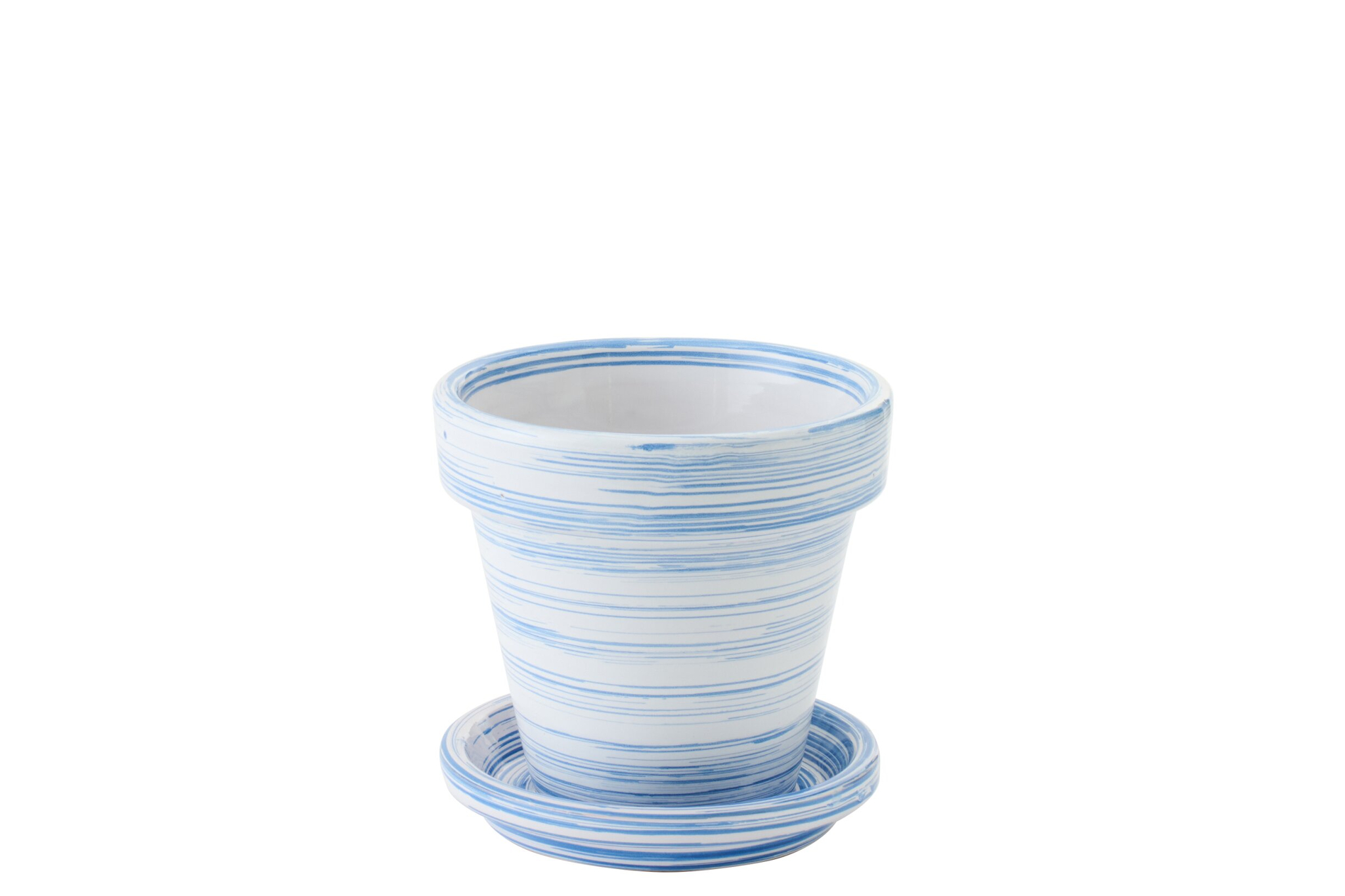 Bloempot Reennor Keramiek Blauw H19 cm - Afbeelding 2
