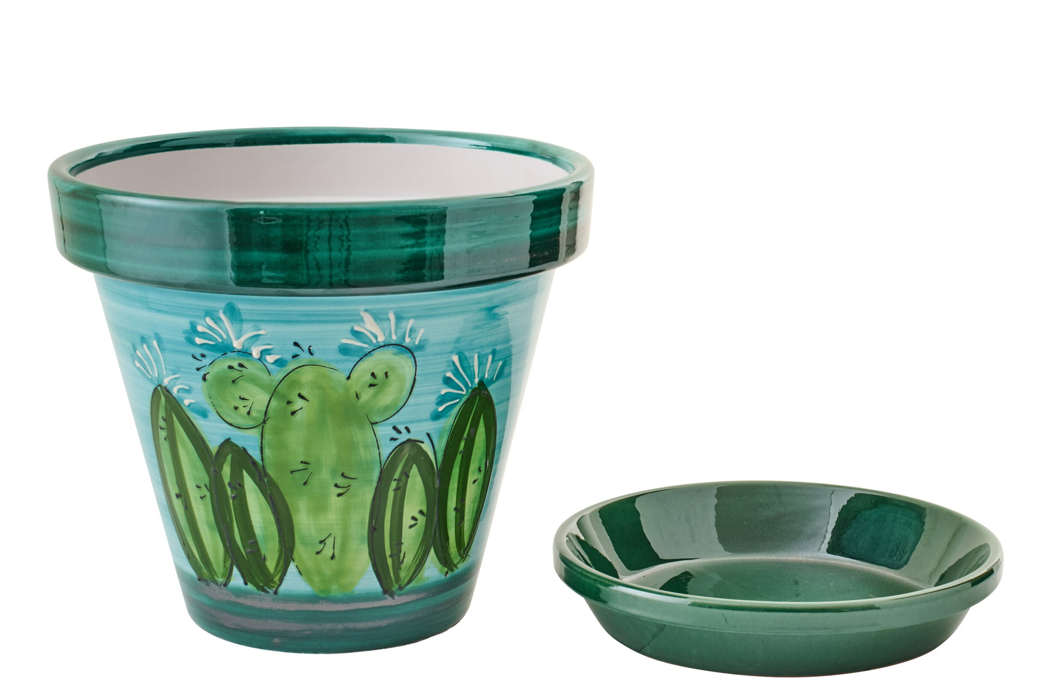 Bloempot Jentond Keramiek Meerkleurig H33 cm