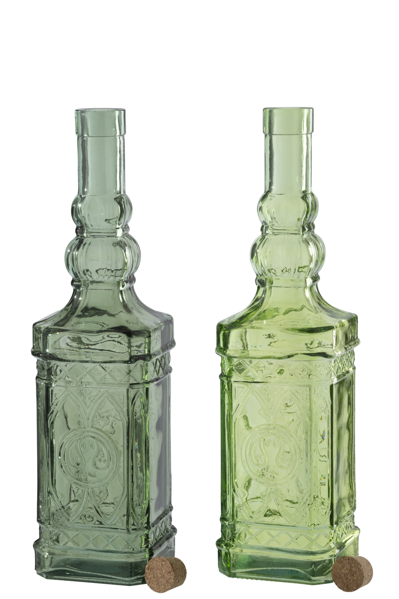 Woonaccessoire Klennas Glas Groen - Set van 2