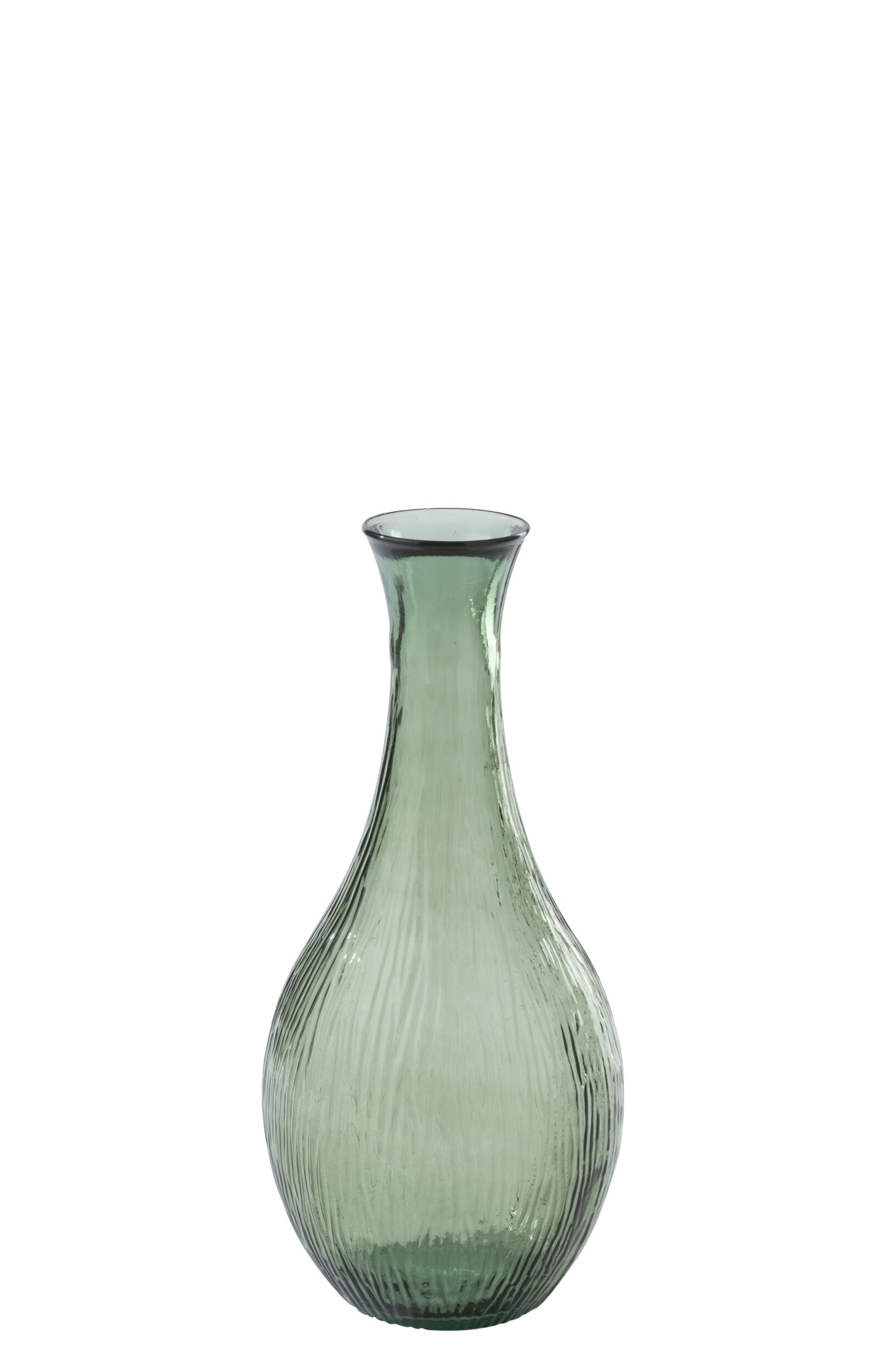 Vloervaas Prensik Glas Groen H75 cm - Afbeelding 2