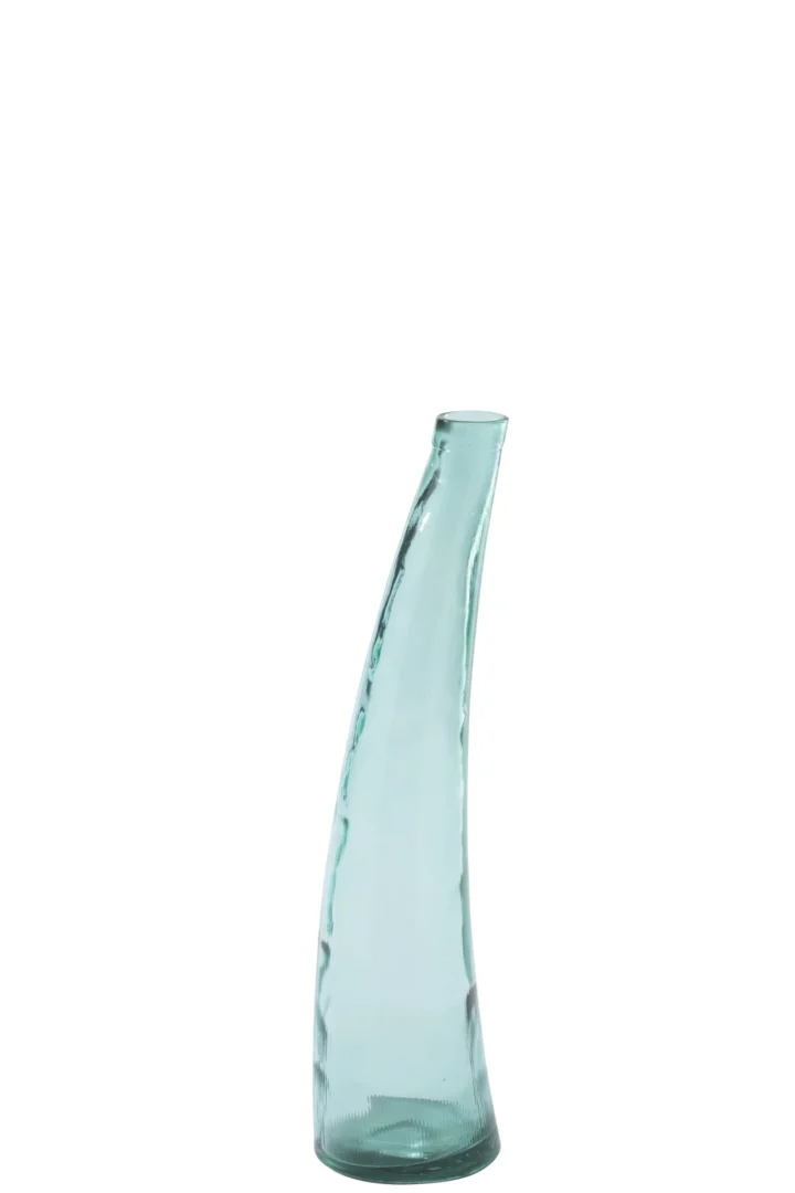 Vloervaas Nabi Glas Blauw H80 cm - Afbeelding 2